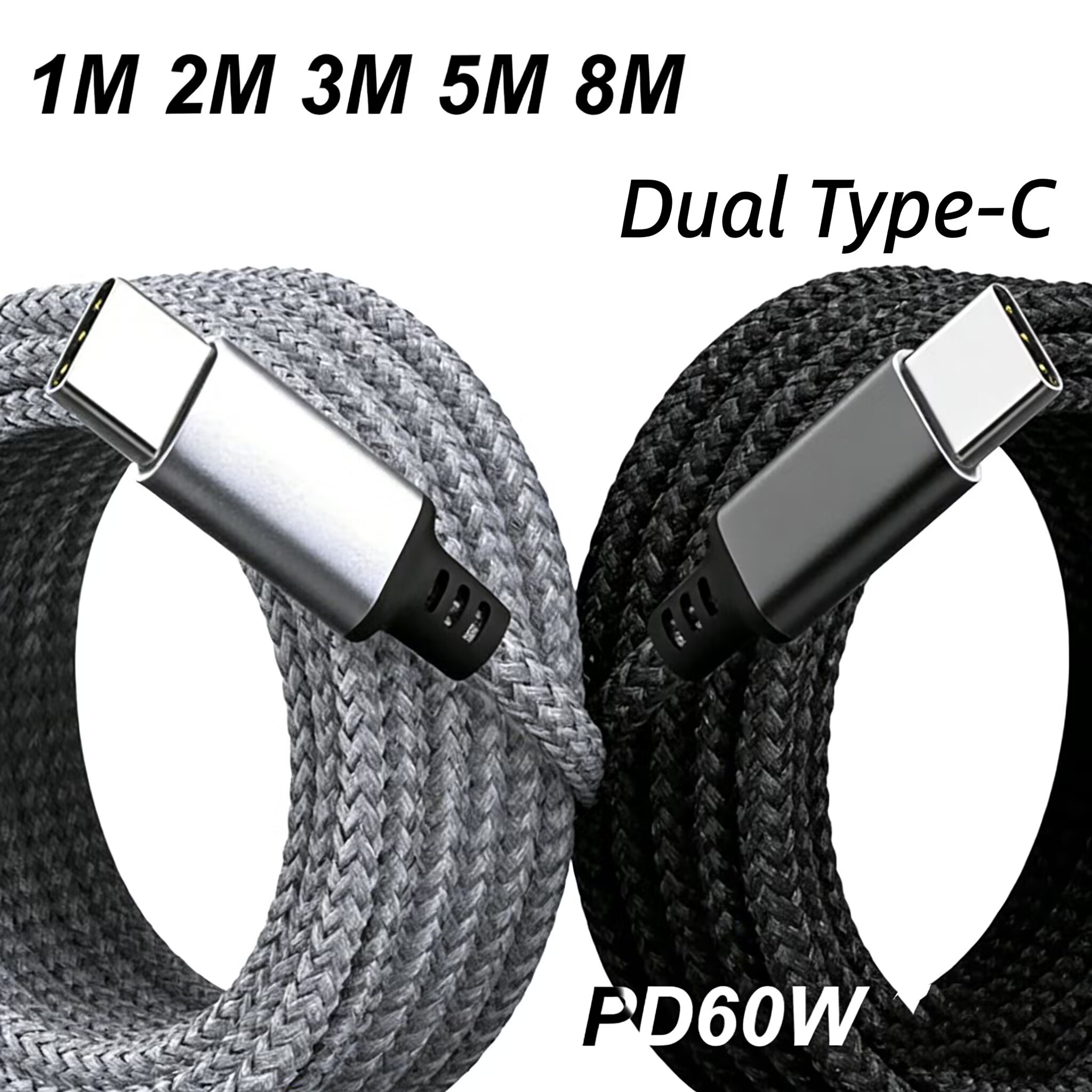 Coiled Usb Cable - PD 60W 3A High Power Type-C