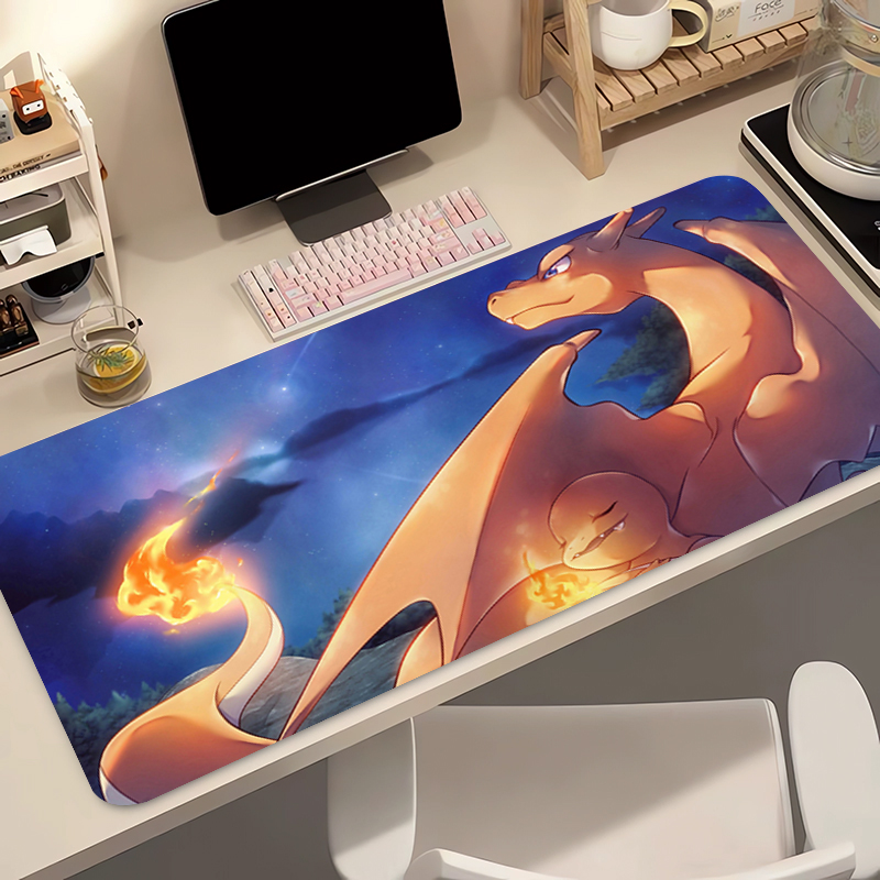 Gaming Keyboard Easy To Clean - Anime Mouse Pad Pokemon Charizard Kawaii