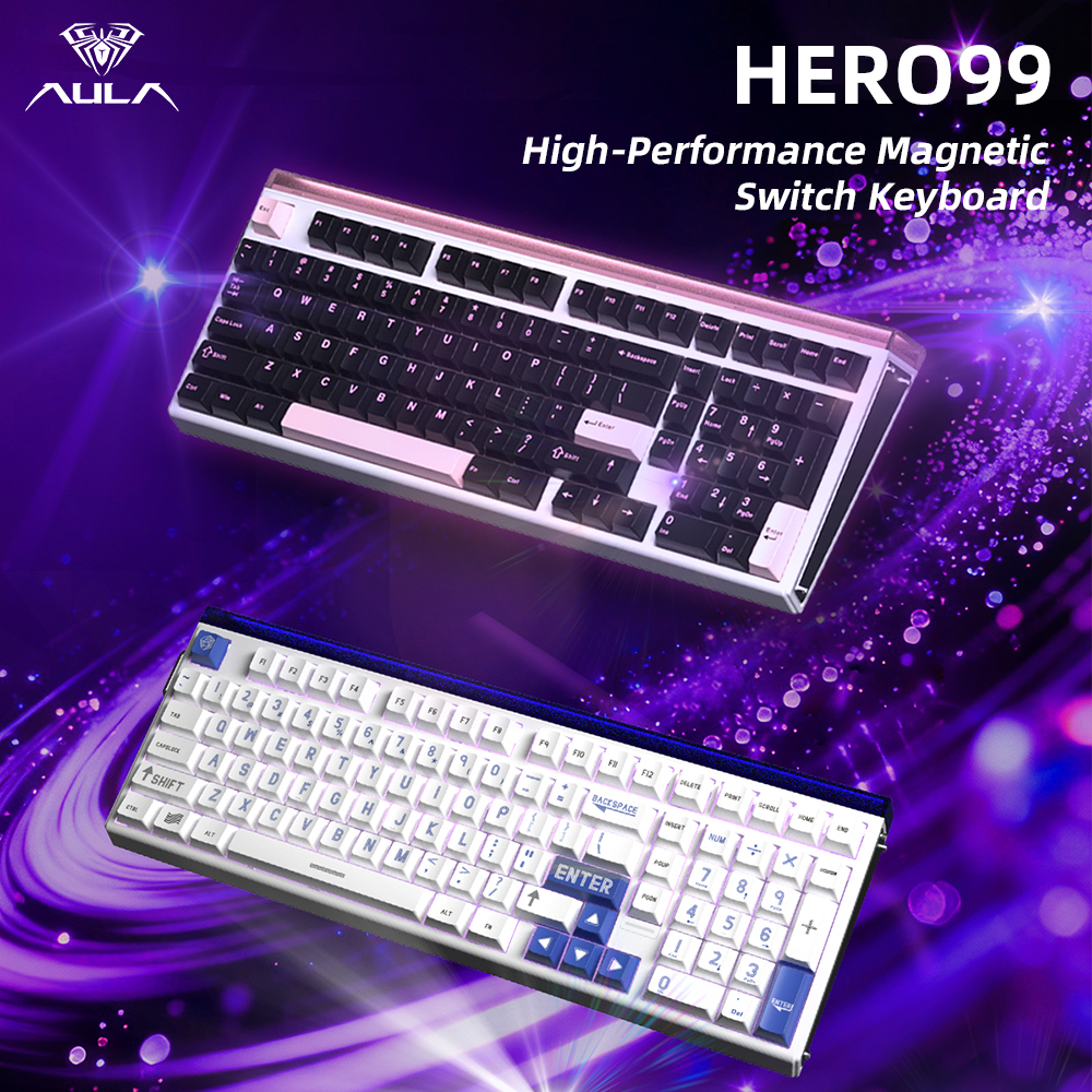 Gaming Keyboard Expensive - AULA HERO99 Magnetic Switch Wired Mechanical