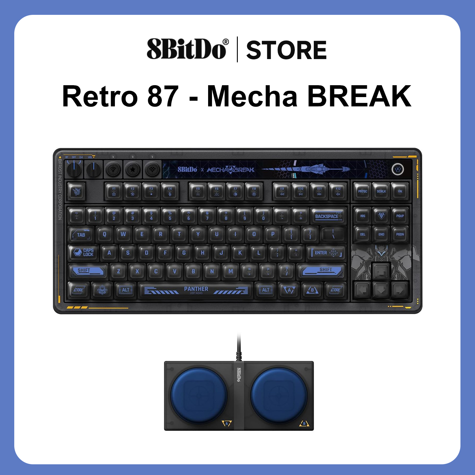 Gaming Keyboard Type C - 8BitDo Retro 87 Mechanical Keyboard -