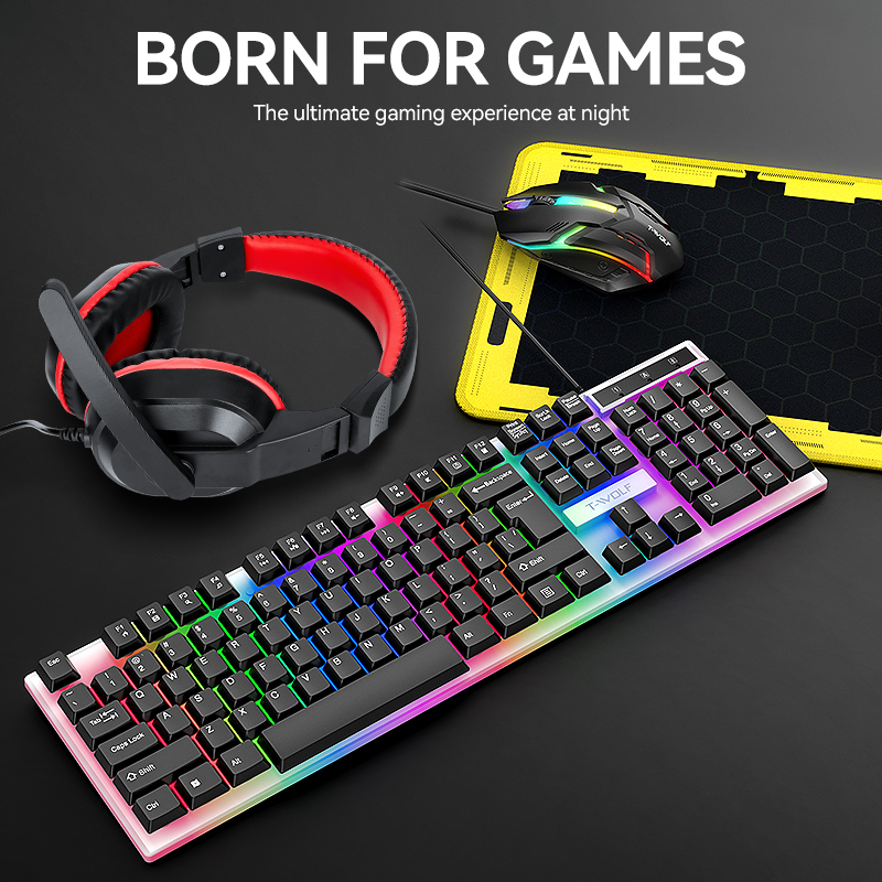 PC Mouse Keyboard Headset Mous – обзор и цена Gaming Keyboard Mouse And Headset Combo