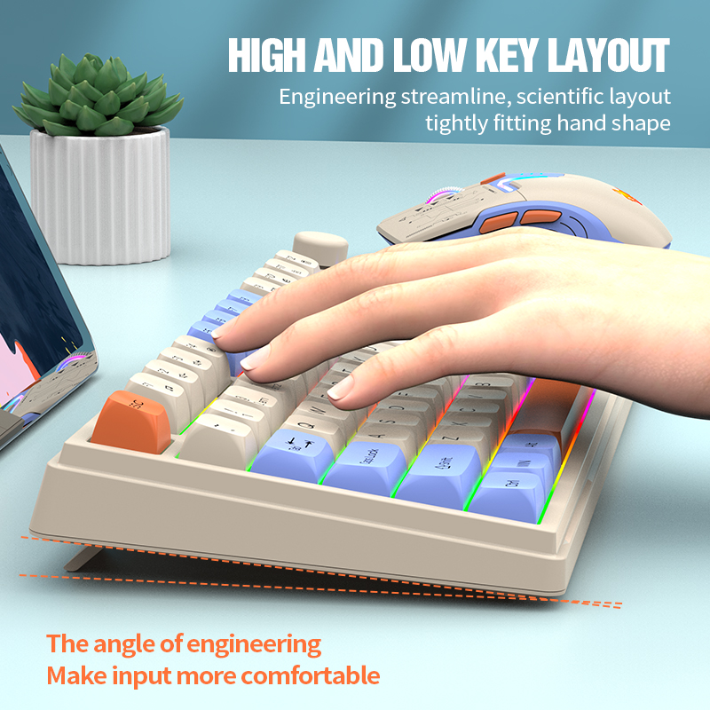 New Dual-Mode 80 Keys Wireless – обзор и цена Gaming Keyboard Ergonomics
