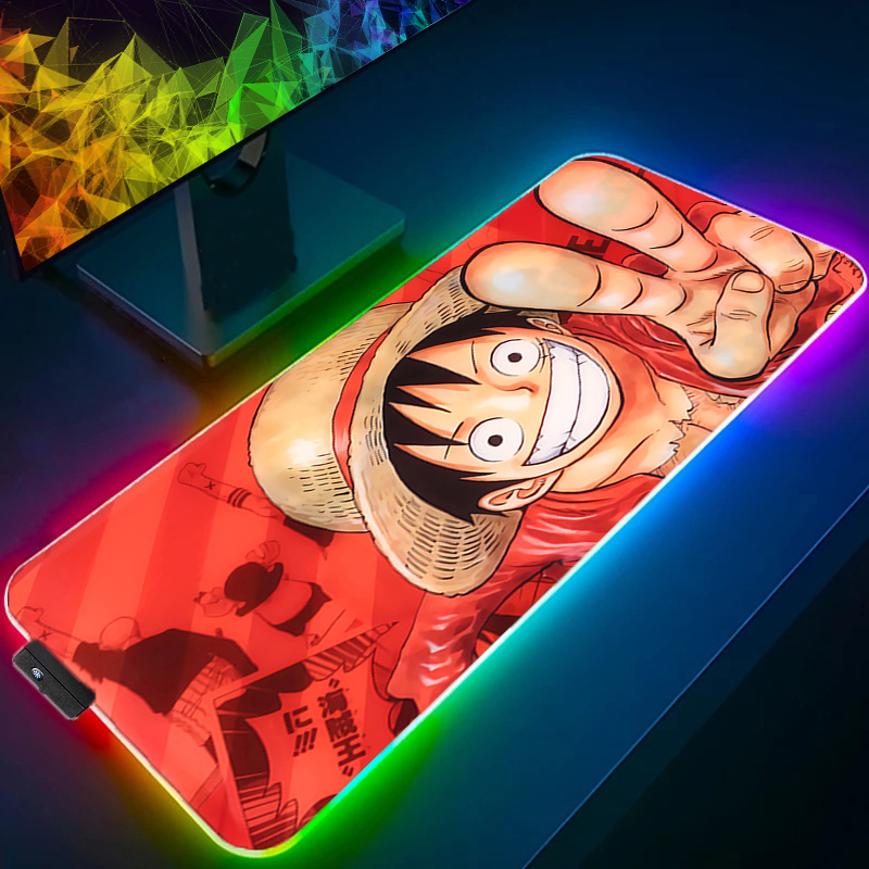 LED Mouse Pad One Piece Luffy  – обзор и цена Gaming Keyboard No Rgb