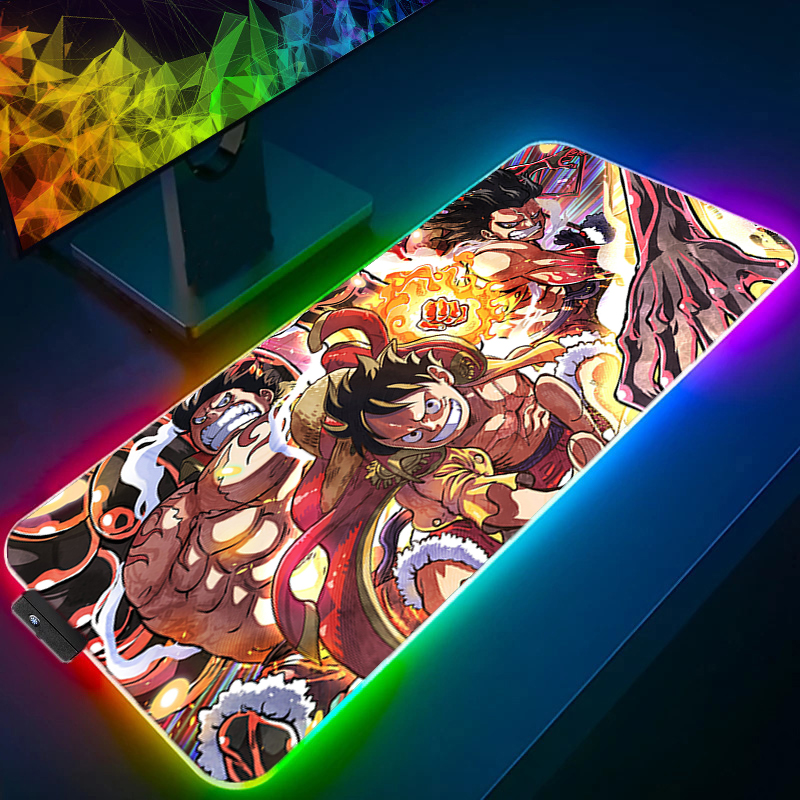 LED Mouse Pad One Piece Luffy  – обзор и цена Gaming Keyboard No Rgb