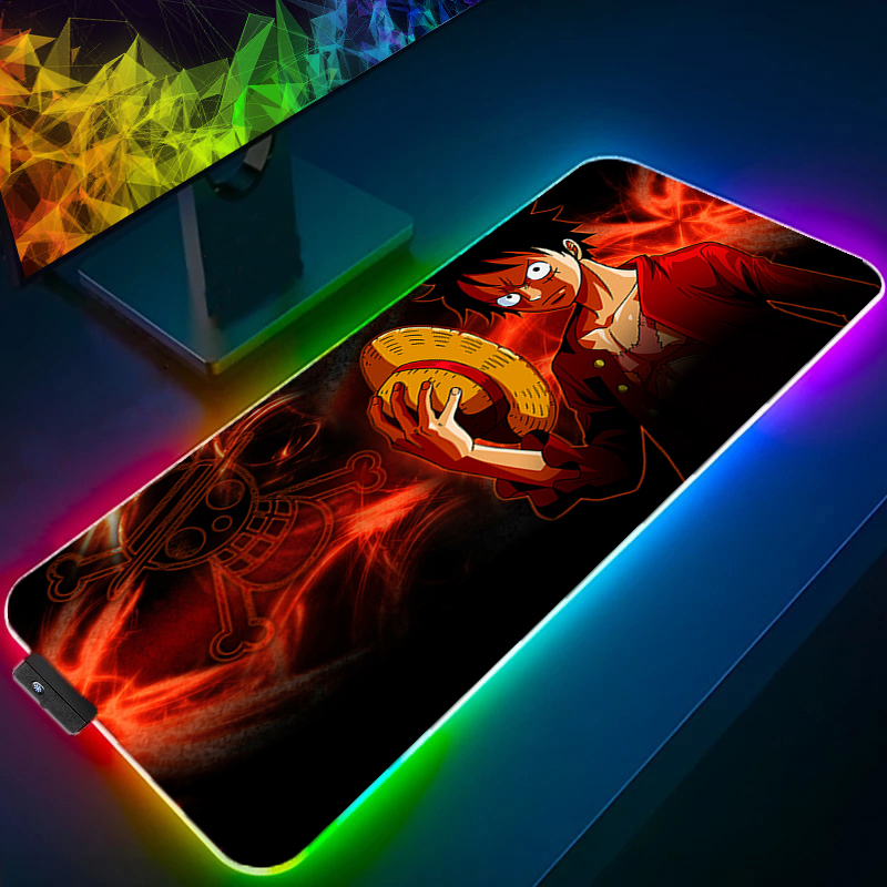 LED Mouse Pad One Piece Luffy  – обзор и цена Gaming Keyboard No Rgb