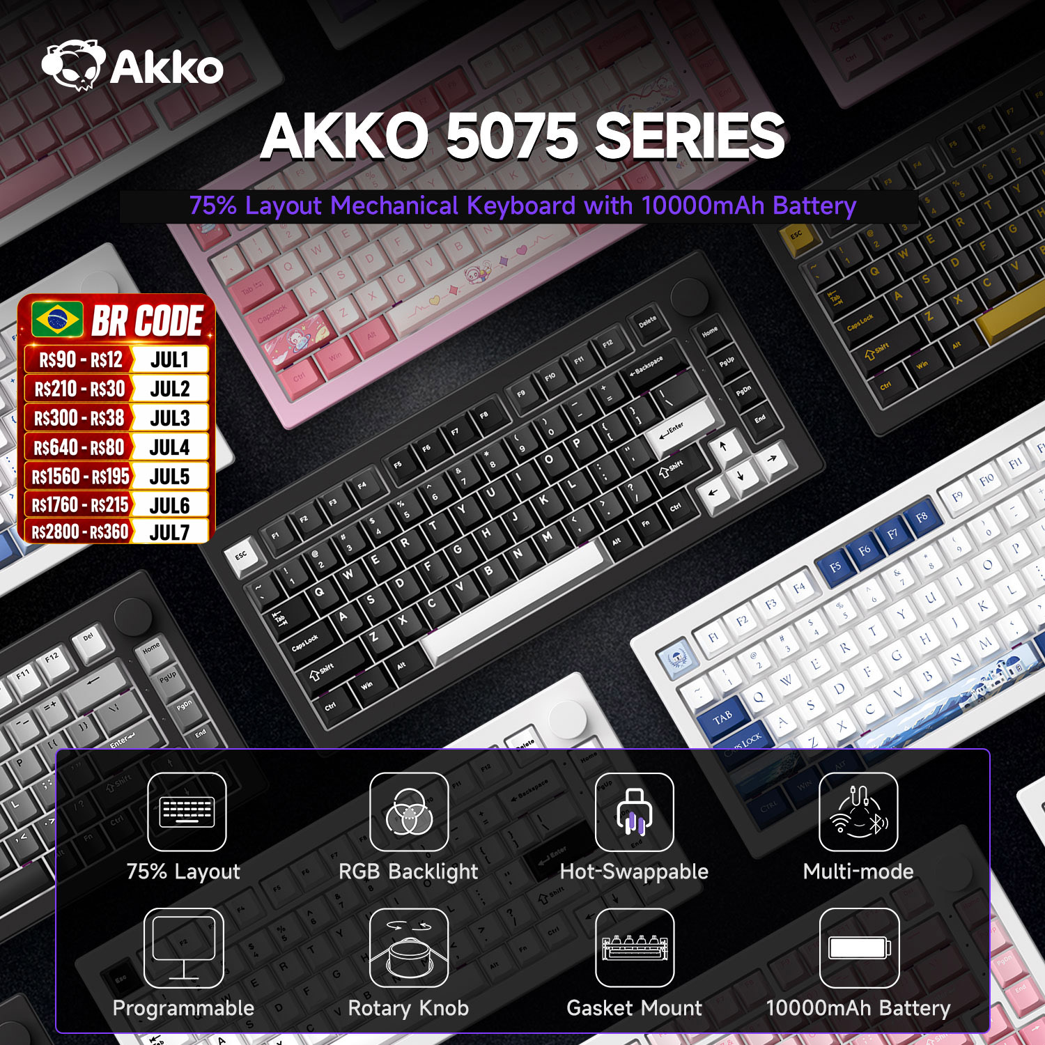 Akko 5075 V3 75% Mechanical Ke – обзор и цена Gaming Keyboard Expensive