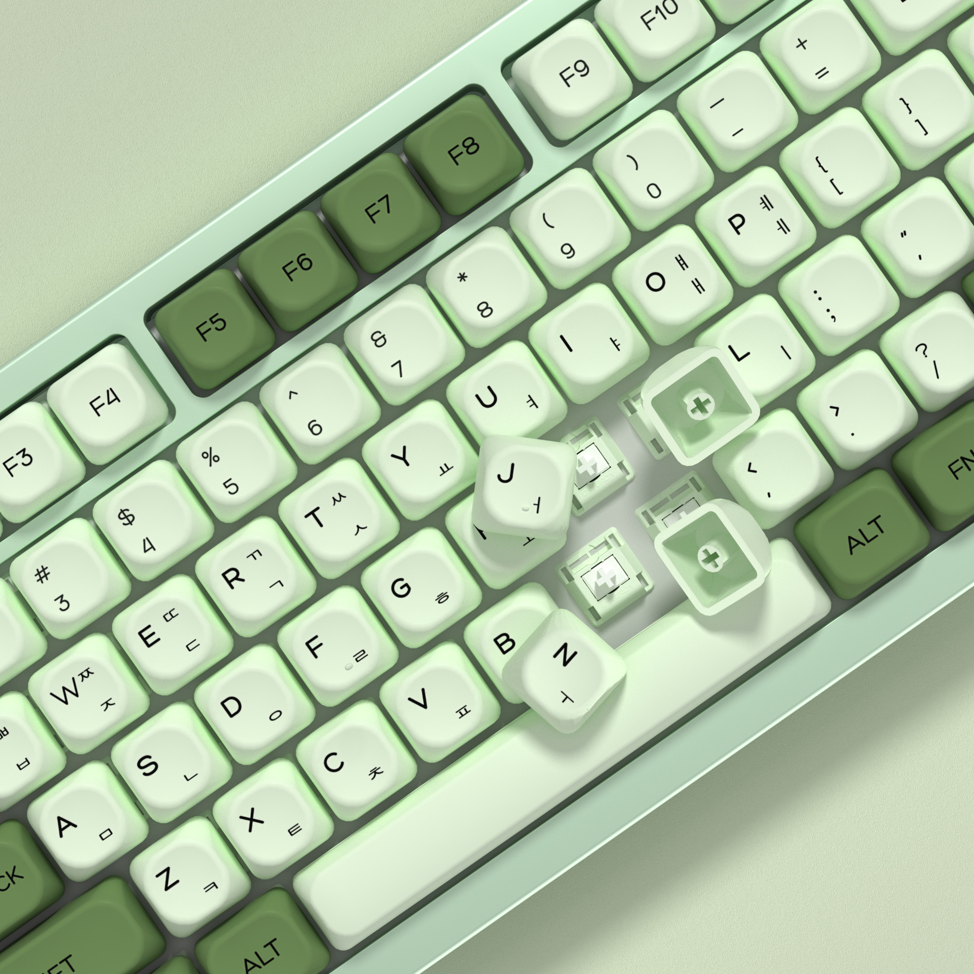 KBDiy Matcha Korean Keycap Gre – обзор и цена Gaming Keyboard Number Pad