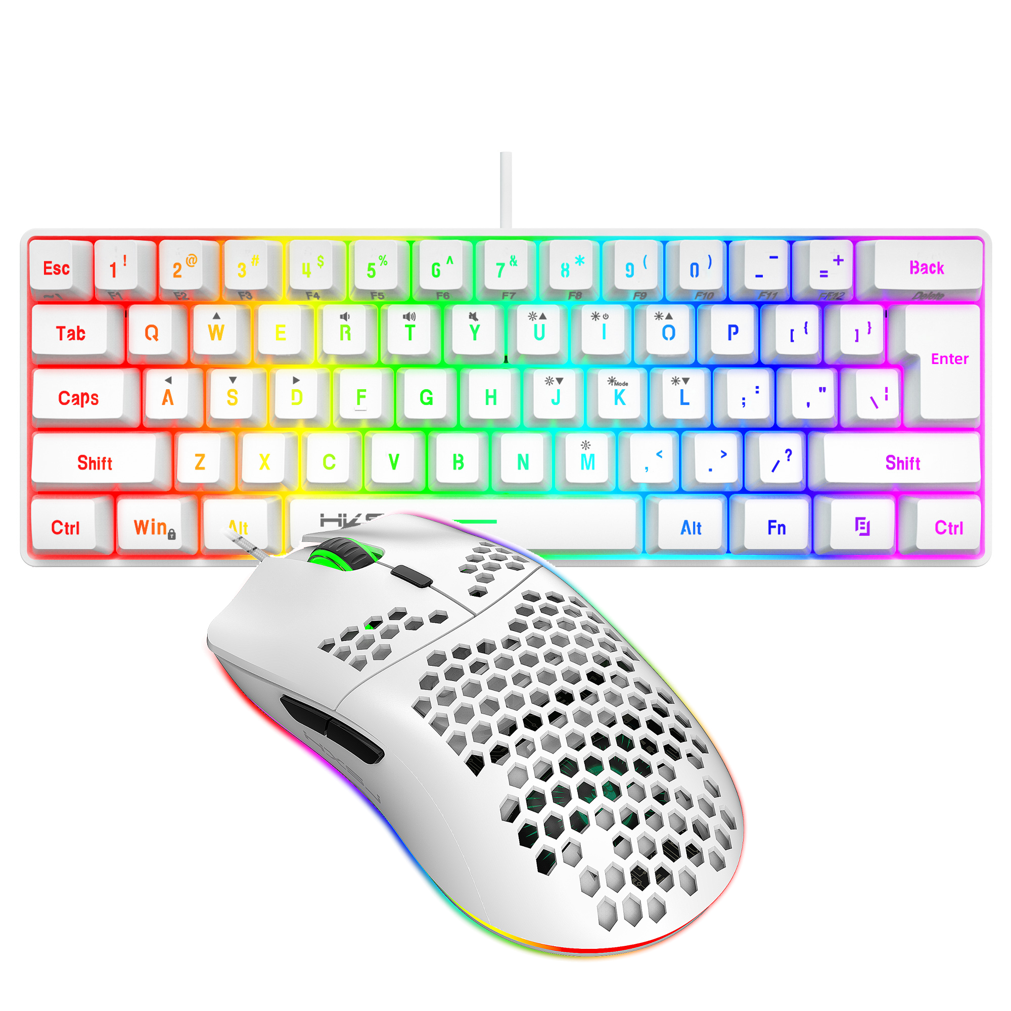 Hot selling HXSJ 61 keys V700  – обзор и цена Gaming Keyboard And Mouse Set