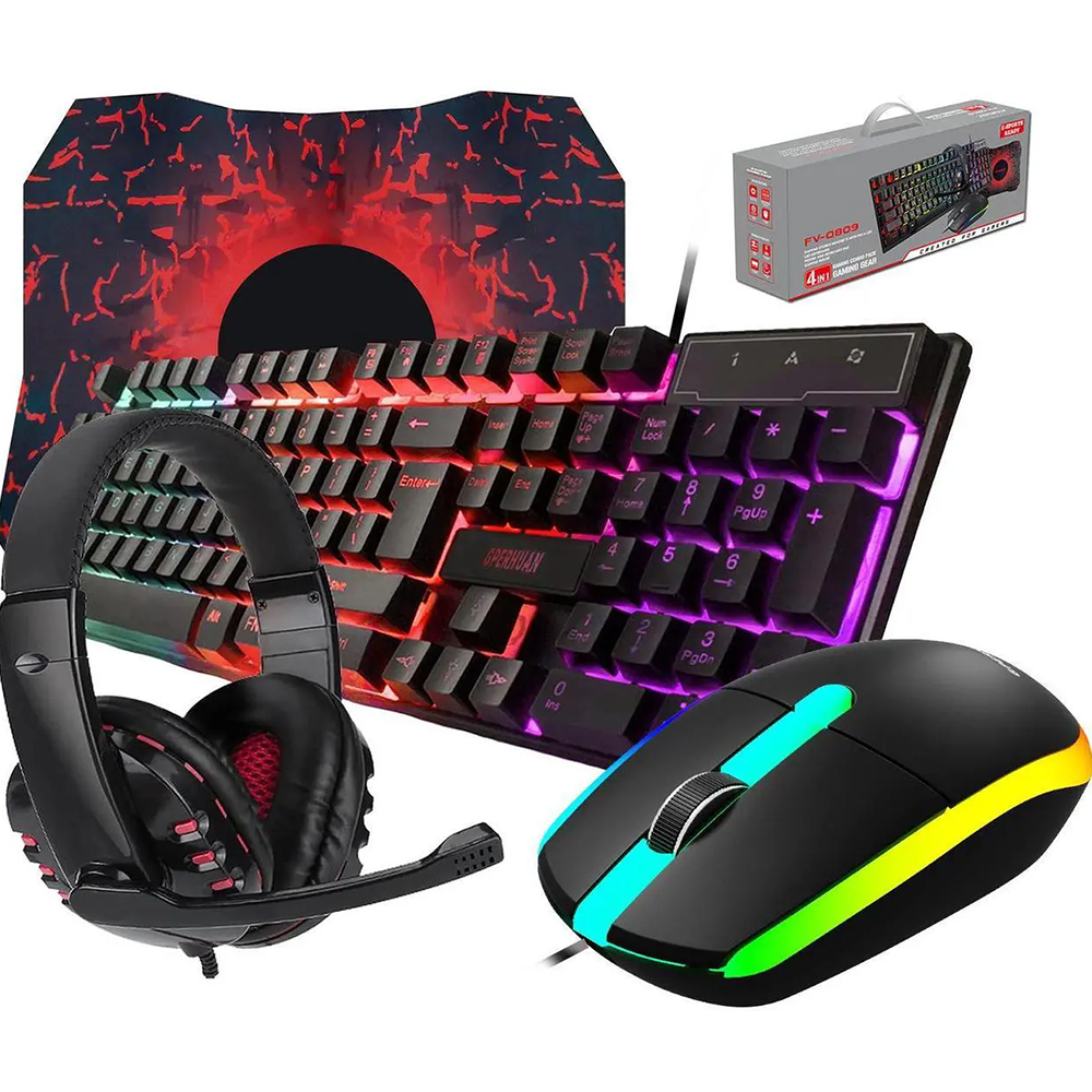 Wired Gaming Keyboard and Mous – обзор и цена Gaming Keyboard Mouse And Headset Combo
