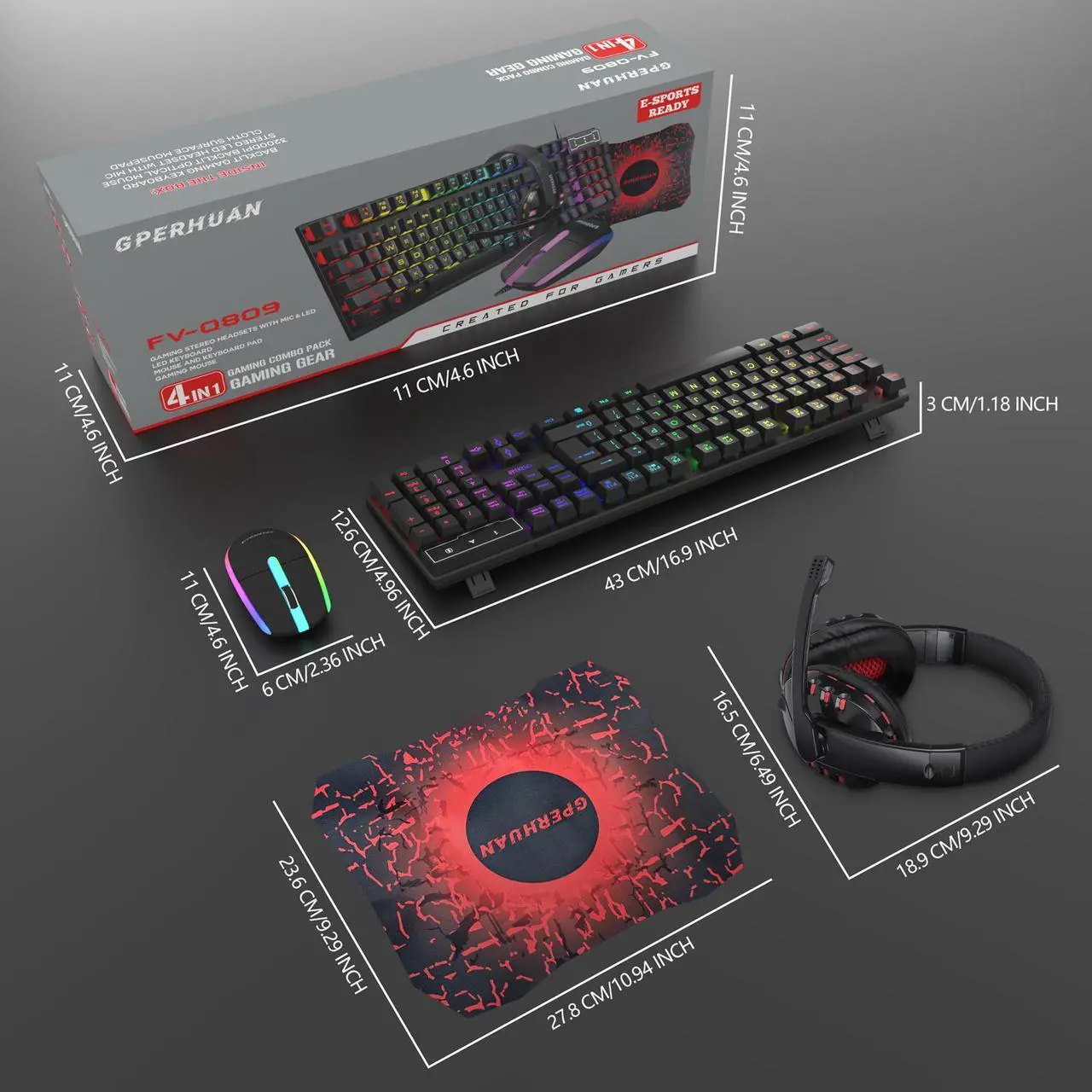 Wired Gaming Keyboard and Mous – обзор и цена Gaming Keyboard Mouse And Headset Combo