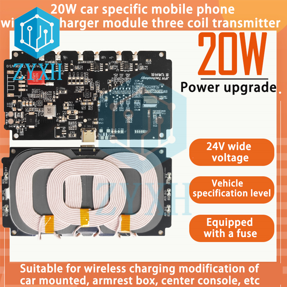 20W 22W Car Wireless Charging  – обзор и цена Coiled Usb Cable