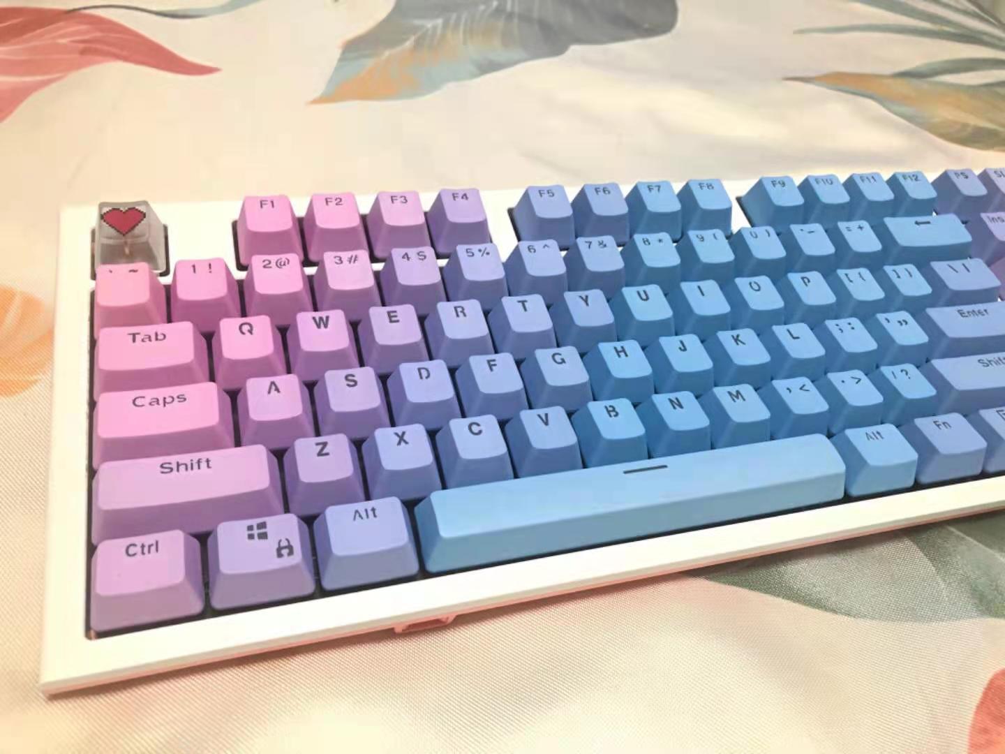 104 Keys Rainbow Gradient OEM  – обзор и цена Gaming Keyboard No Rgb