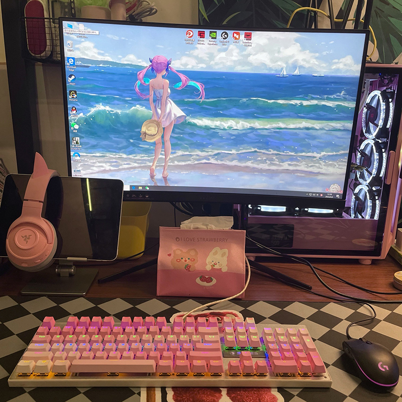 104 Keys Rainbow Gradient OEM  – обзор и цена Gaming Keyboard No Rgb