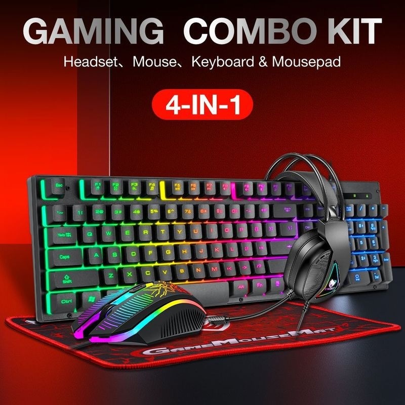 Bestseller T-Wolf Tf400 4 In 1 – обзор и цена Gaming Keyboard Mouse And Headset Combo
