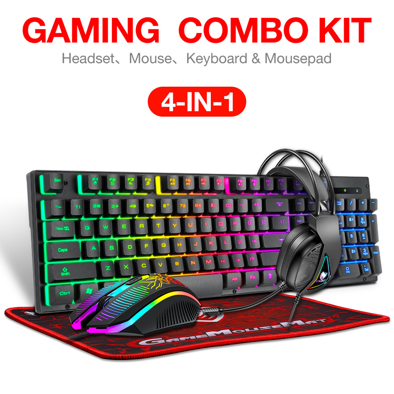 Bestseller T-Wolf Tf400 4 In 1 – обзор и цена Gaming Keyboard Mouse And Headset Combo