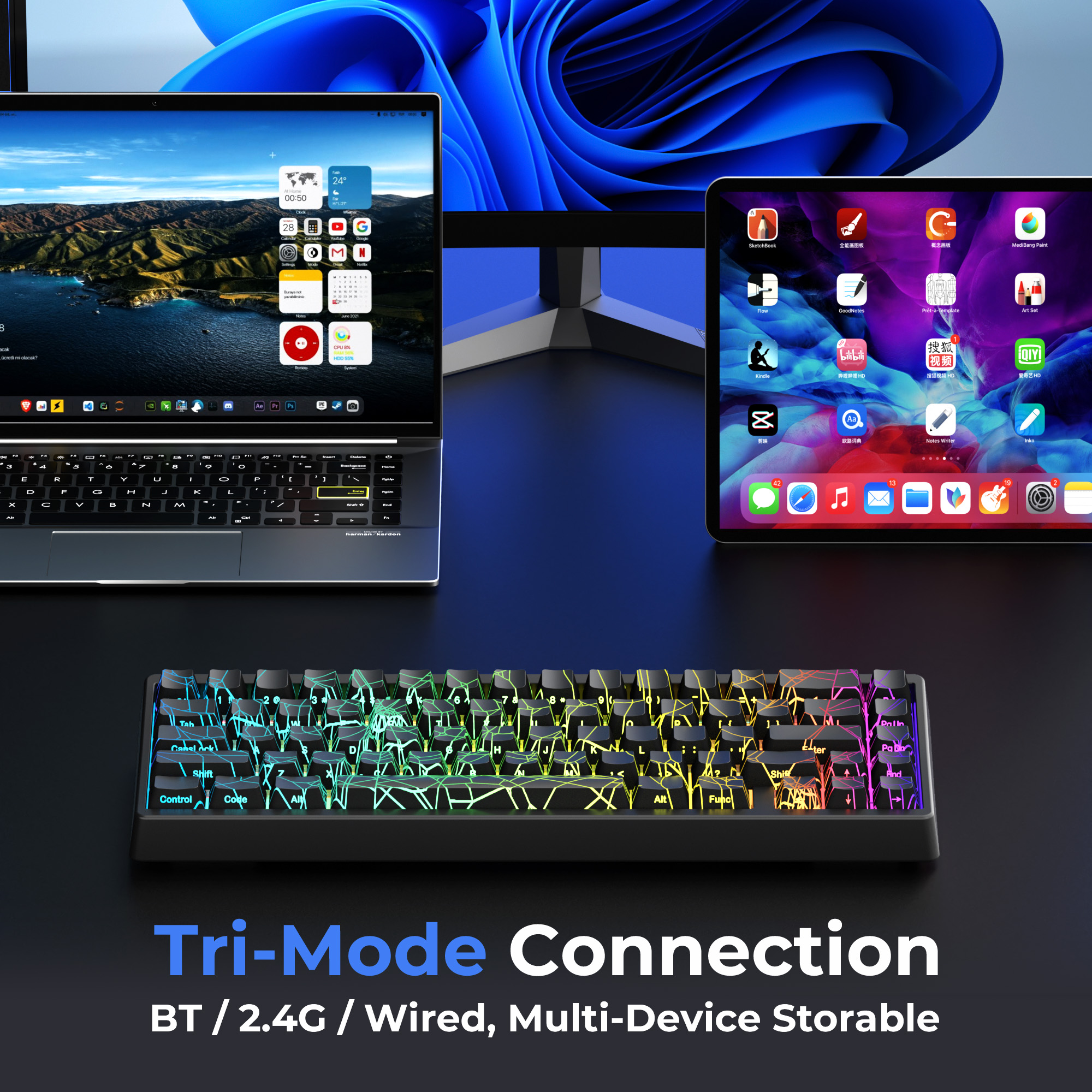 XVX M67 60% Percent Keyboard W – обзор и цена Gaming Keyboard Thocky
