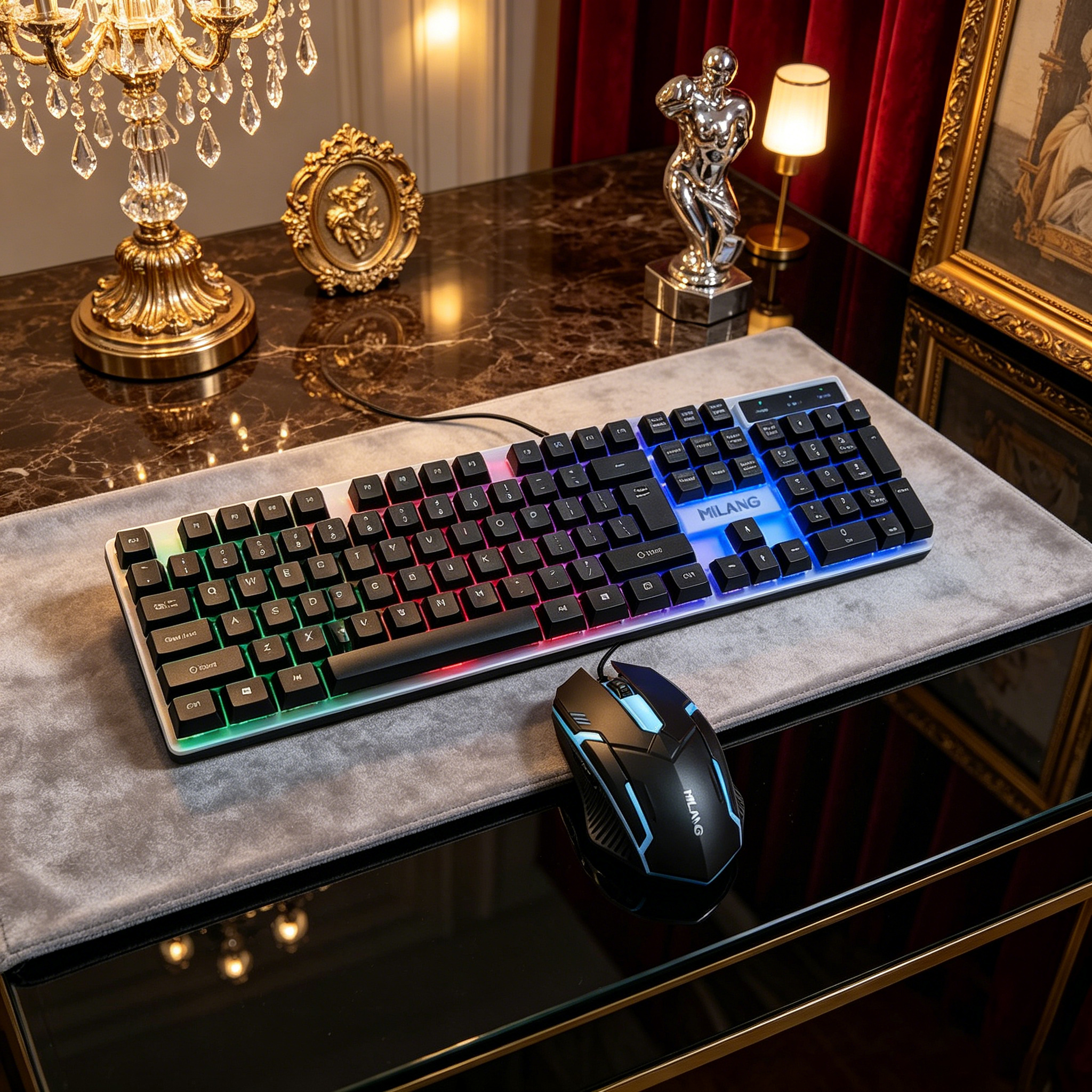 Wired RGB Backlit Keyboard Mou – обзор и цена Gaming Keyboard And Mouse Set