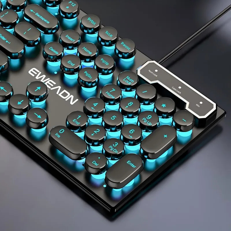 Retro Punk Mechanical Feel Key – обзор и цена Gaming Keyboard Wireless