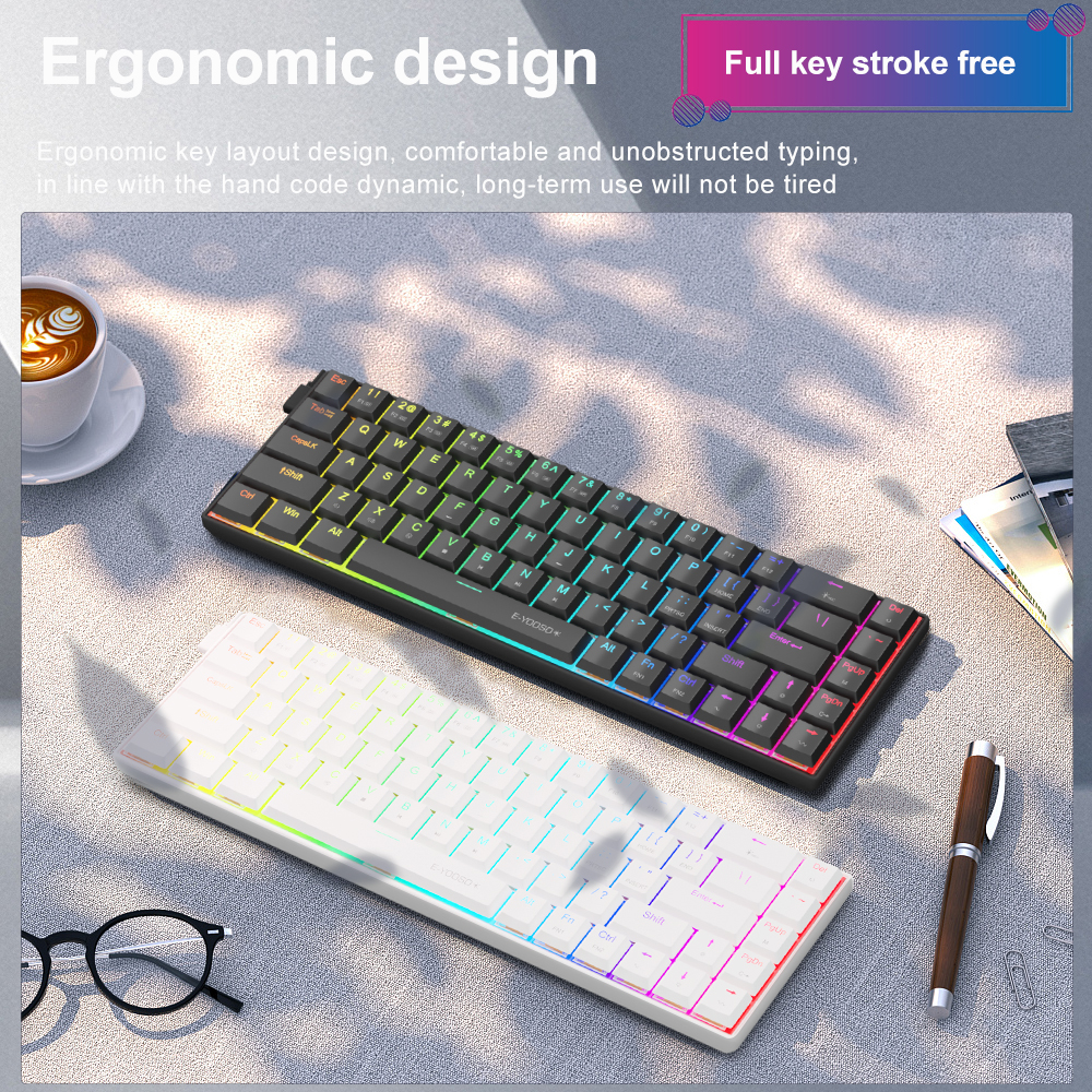 E-YOOSO A68 RGB Mini Slim USB  – обзор и цена Gaming Keyboard E Yooso