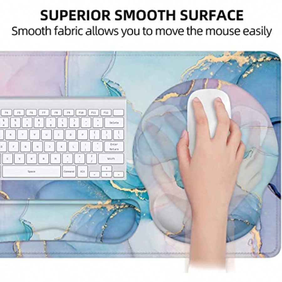 Mouse Pad with Wrist Rest Larg – обзор и цена Gaming Keyboard And Mouse Set