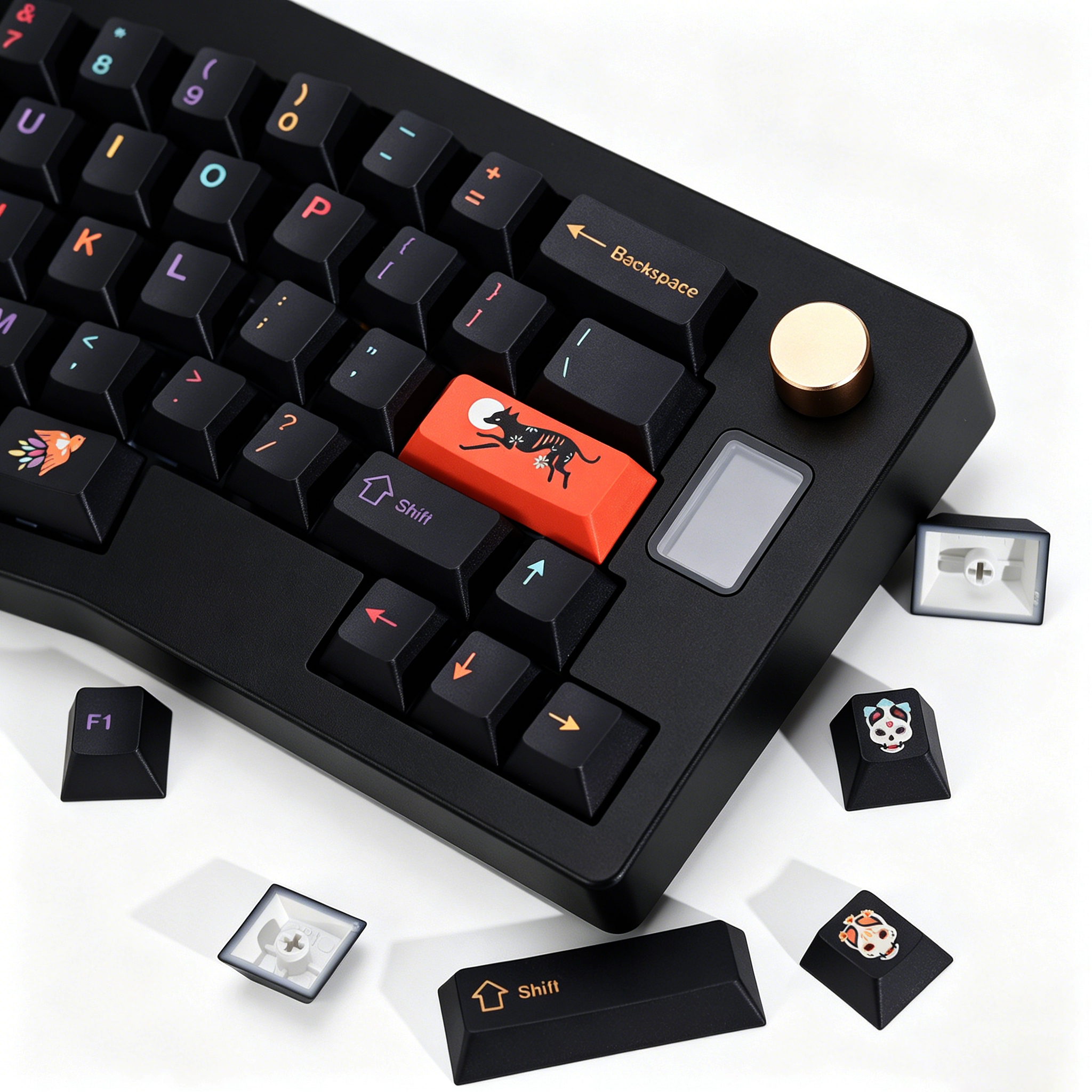 KBDiy Clone GMK Keycaps Retro  – обзор и цена Gaming Keyboard Magnetic Switches