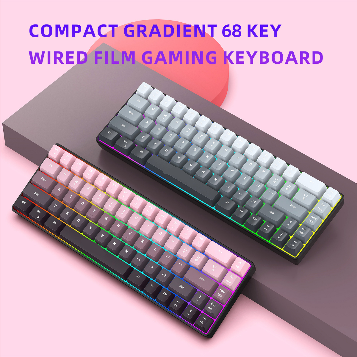 New Compact 68-Key Gradient-Co – обзор и цена Gaming Keyboard Ergonomics