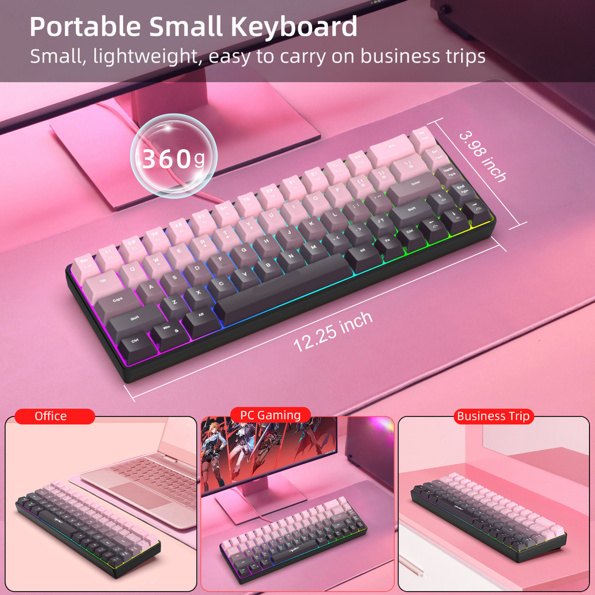 New Compact 68-Key Gradient-Co – обзор и цена Gaming Keyboard Ergonomics