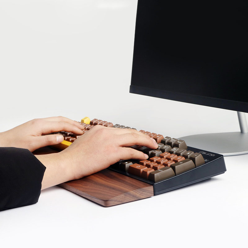 One-Hand Oak Walnut Wooden Key – обзор и цена Gaming Keyboard Number Pad