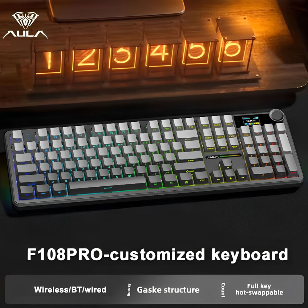 AULA F108 Pro Gaming Mechanica – обзор и цена Gaming Keyboard Expensive