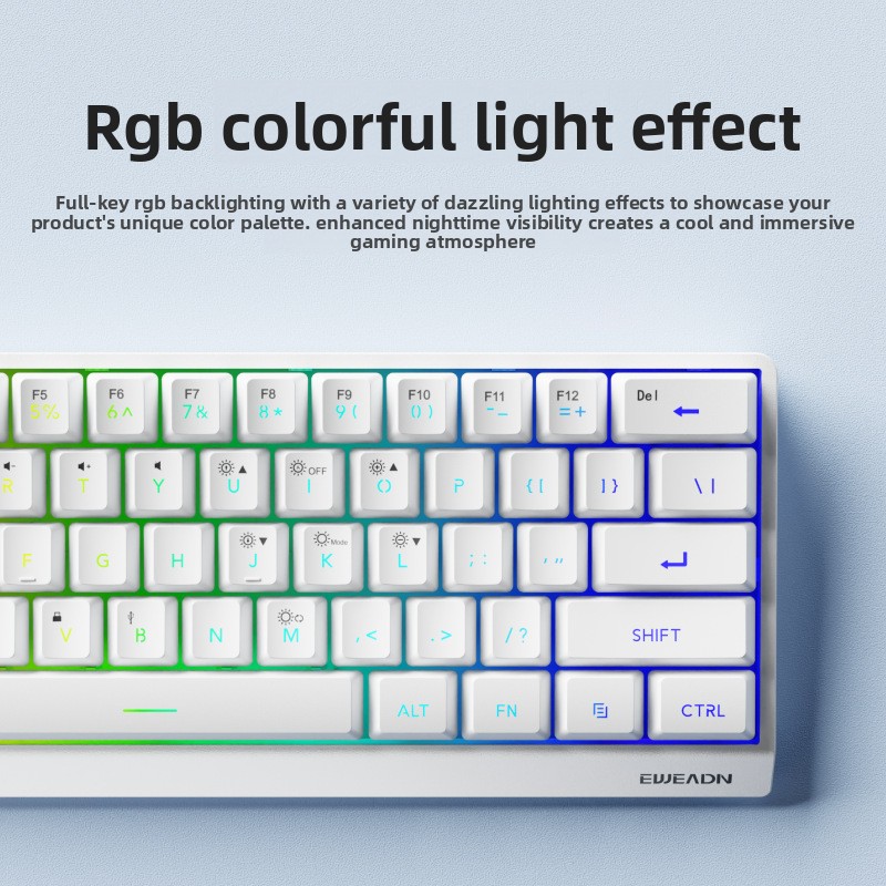 61 keys wireless Mini keyboard – обзор и цена Gaming Keyboard No Noise