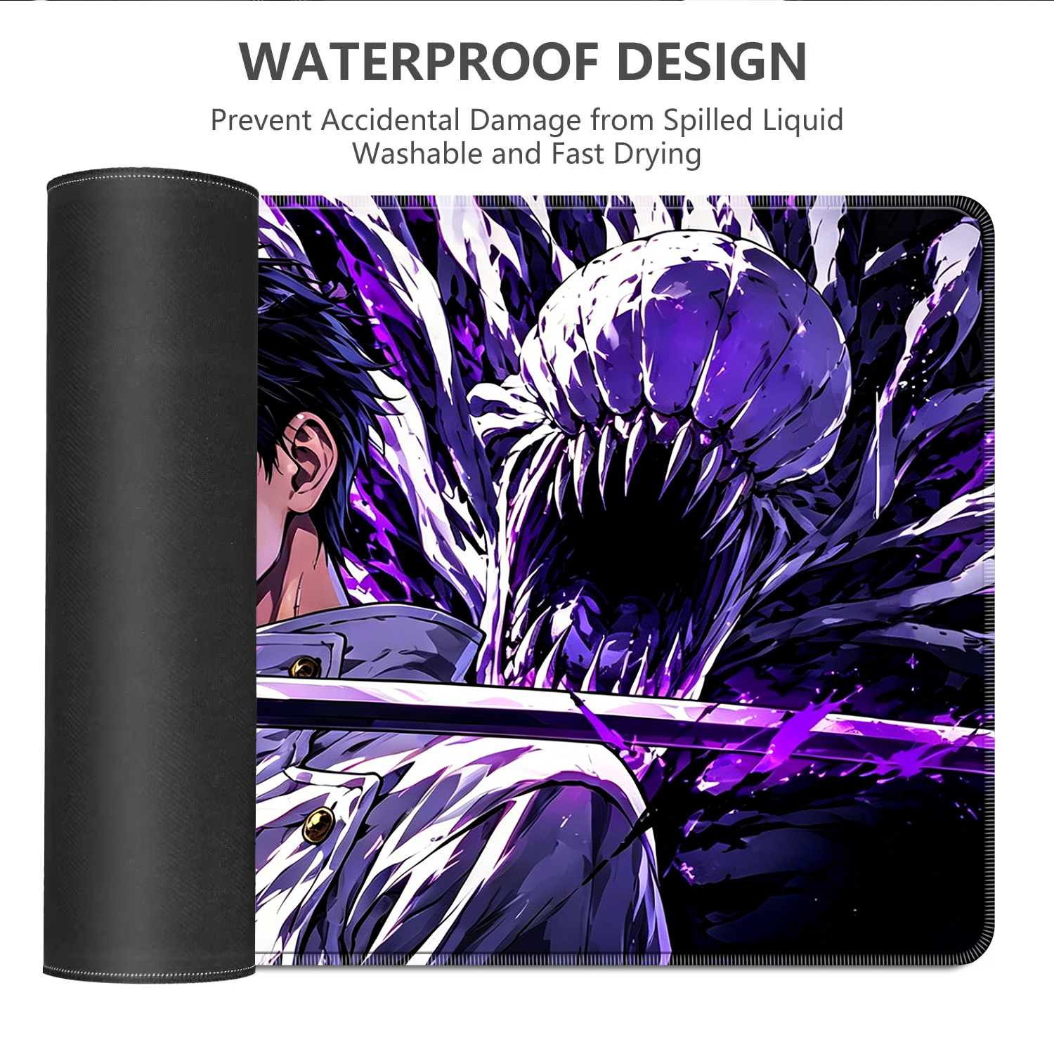 HD Anime Purple Mouse Pads Yut – обзор и цена Gaming Keyboard Easy To Clean