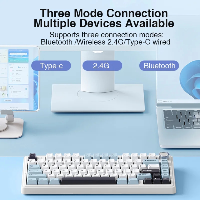 AULA F75 2.4G Wireless/Bluetoo – обзор и цена Gaming Keyboard Expensive