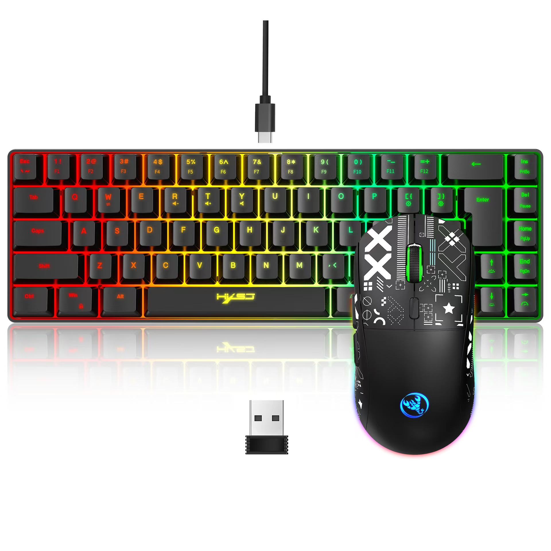 60% gaming Keyboard and mouse  – обзор и цена Gaming Keyboard Mouse And Headset Combo