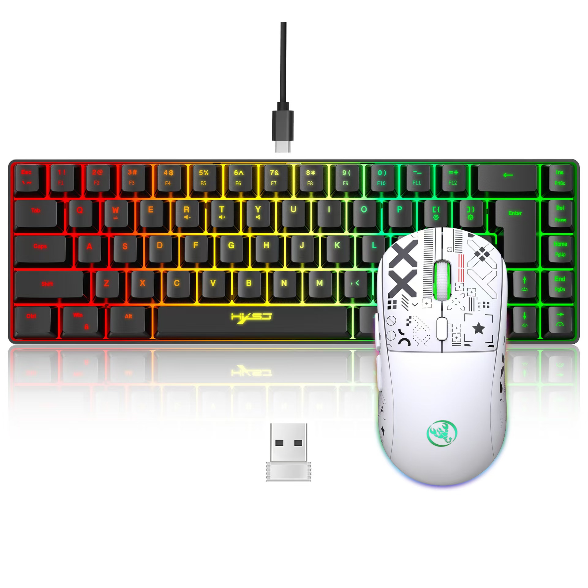 60% gaming Keyboard and mouse  – обзор и цена Gaming Keyboard Mouse And Headset Combo