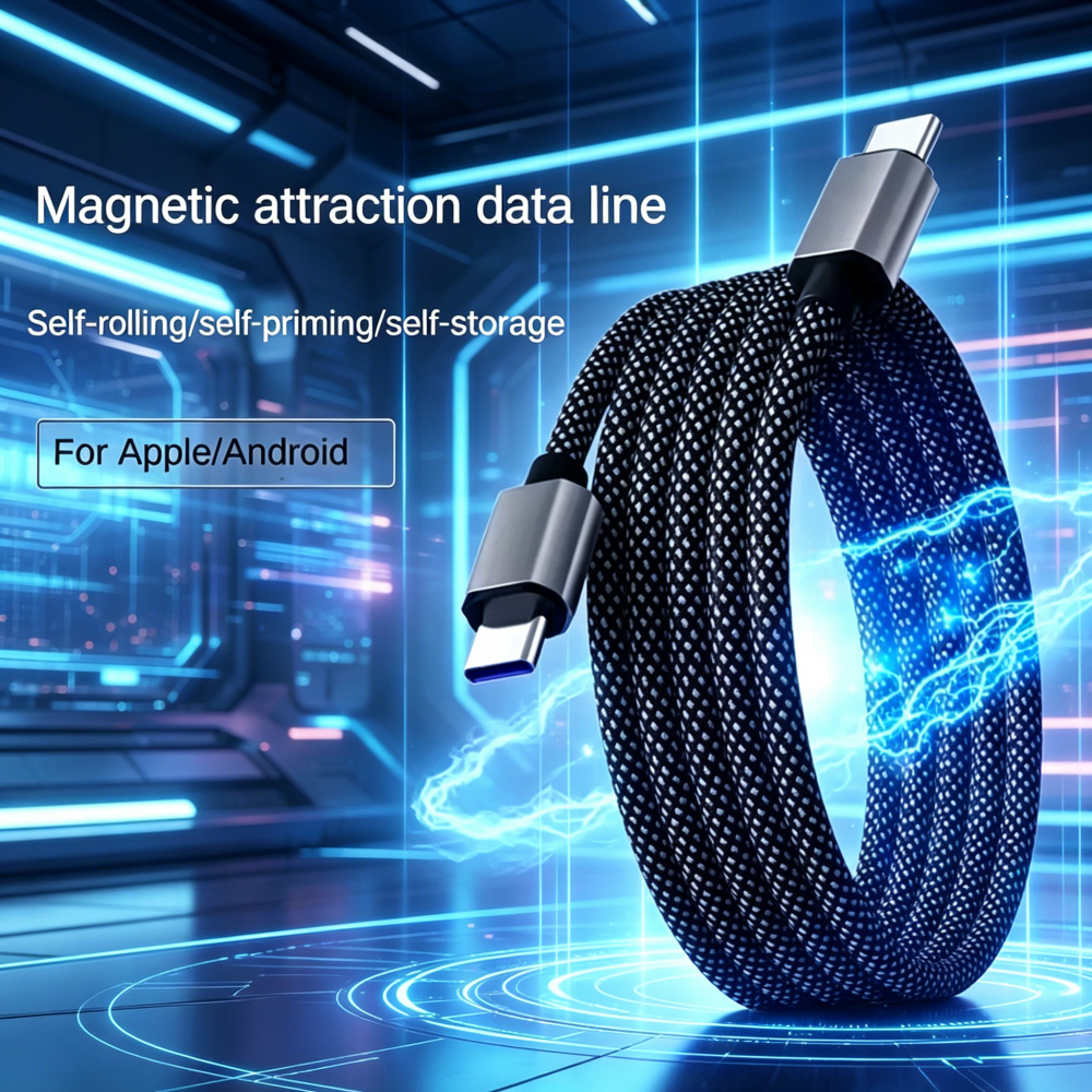 65W Self-coiling Magnetic Attr – обзор и цена Coiled Usb Cable