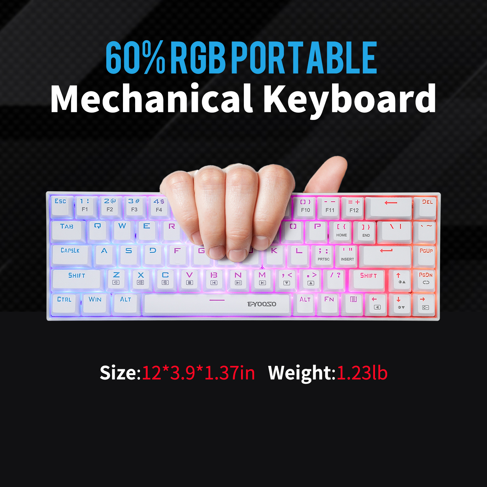Z-686 60% Mini Mechanical Gami – обзор и цена Gaming Keyboard E Yooso
