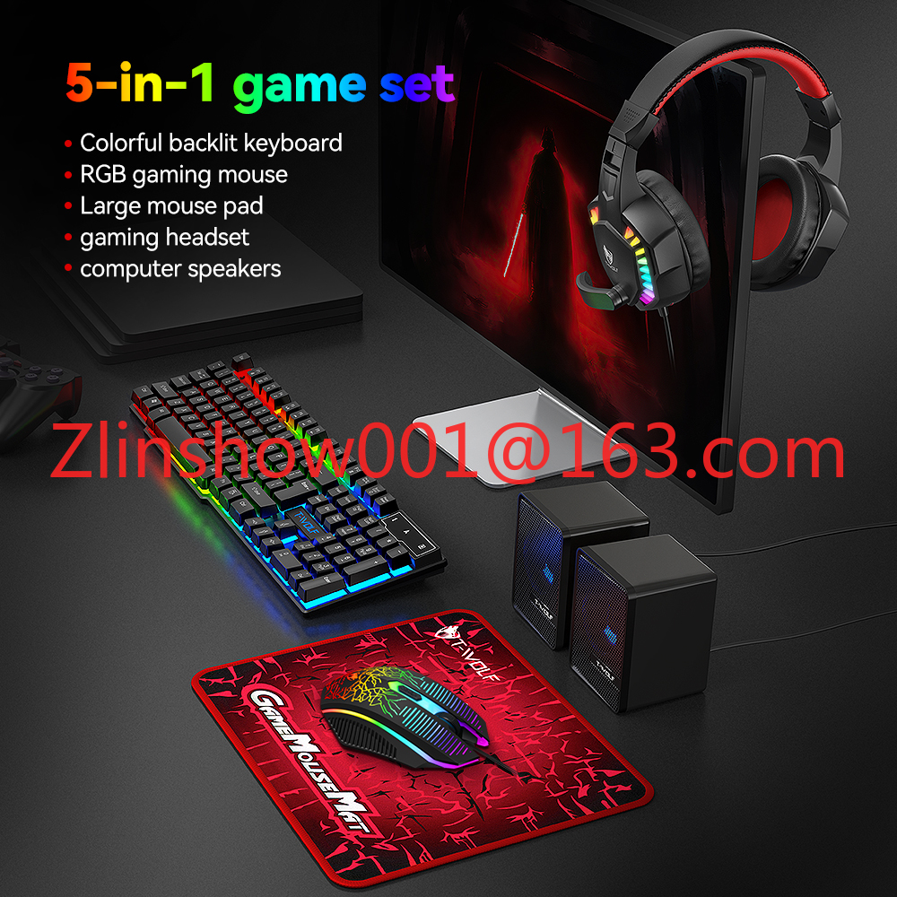 TF880 5IN1 Wired Gaming Keyboa – обзор и цена Gaming Keyboard Mouse And Headset Combo