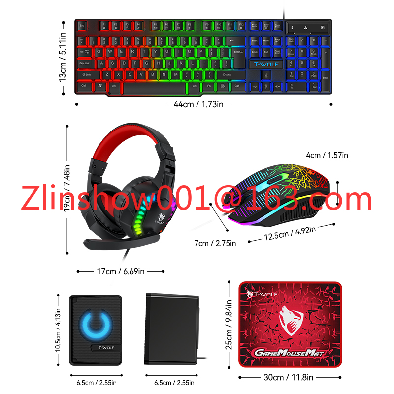 TF880 5IN1 Wired Gaming Keyboa – обзор и цена Gaming Keyboard Mouse And Headset Combo