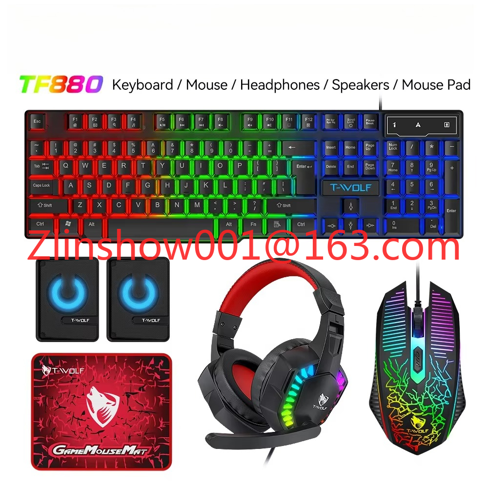 TF880 5IN1 Wired Gaming Keyboa – обзор и цена Gaming Keyboard Mouse And Headset Combo