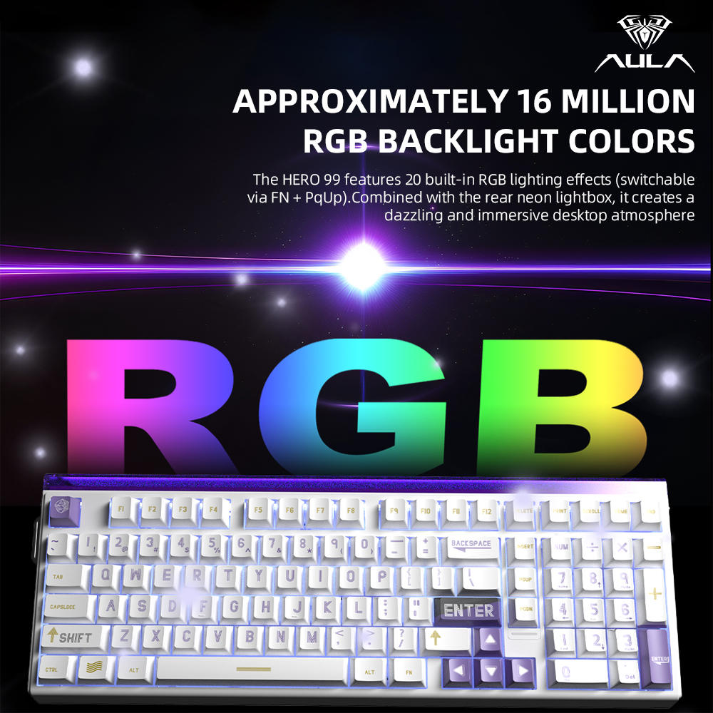 AULA HERO99 Magnetic Switch Wi – обзор и цена Gaming Keyboard Expensive