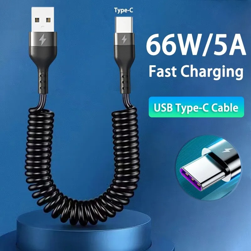 5A Fast Charging Coiled USB C  – обзор и цена Coiled Usb Cable