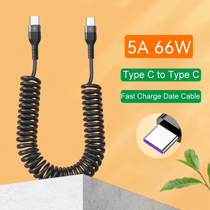 5A Fast Charging Coiled USB C  – обзор и цена Coiled Usb Cable