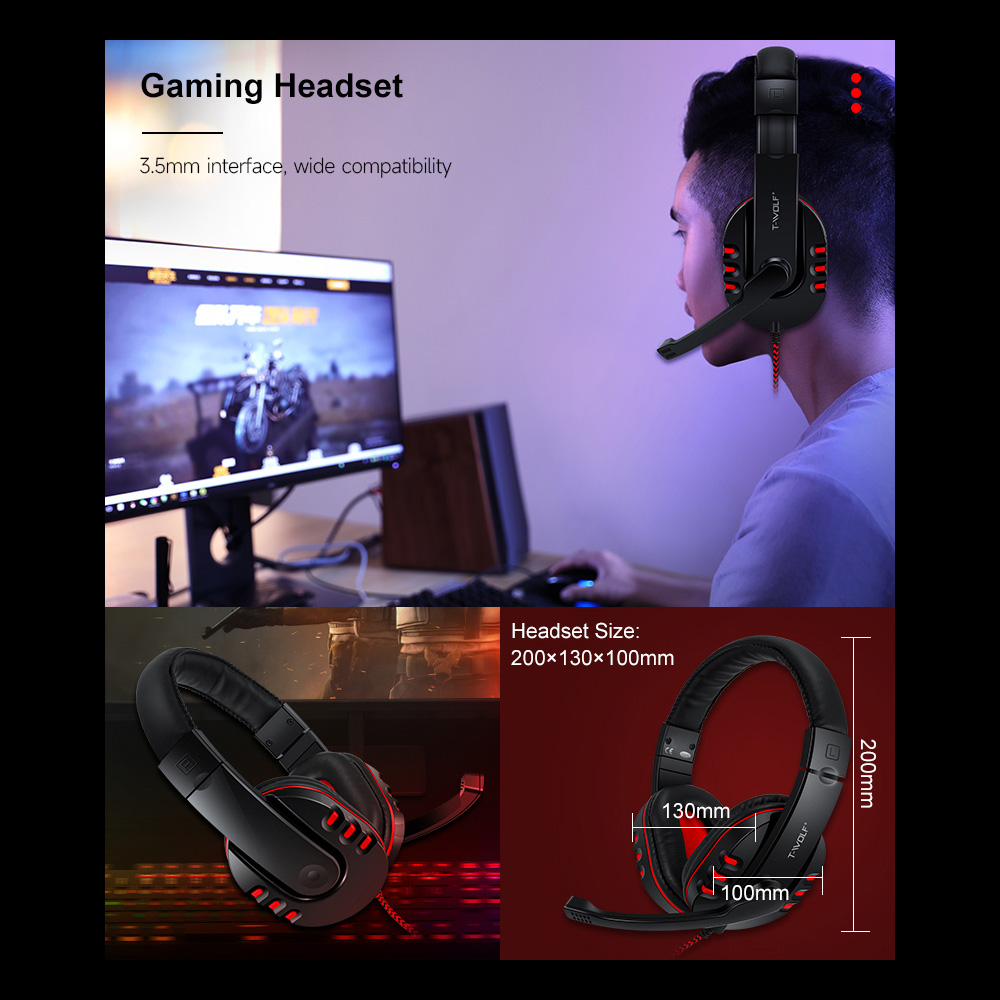 T-WOLF TF800 Four-piece Gaming – обзор и цена Gaming Keyboard Mouse And Headset Combo