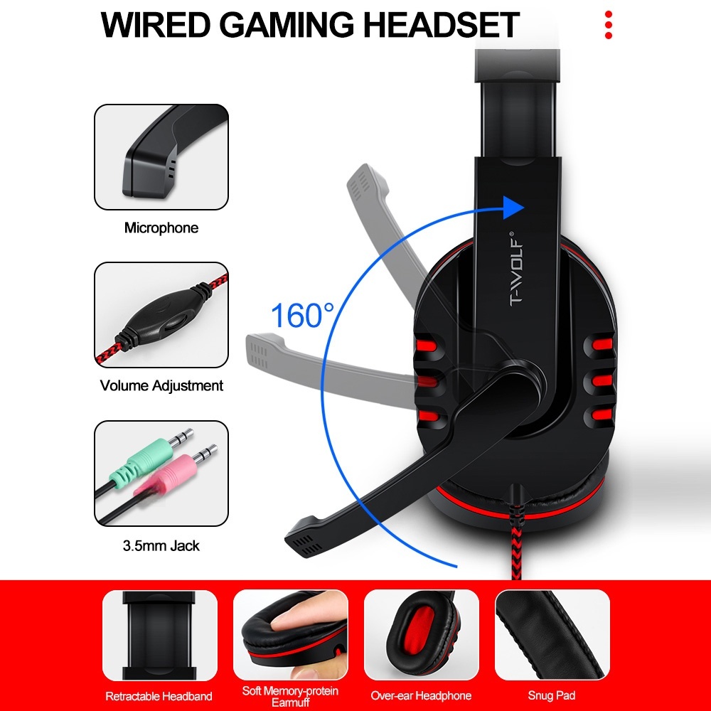 T-WOLF TF800 Four-piece Gaming – обзор и цена Gaming Keyboard Mouse And Headset Combo