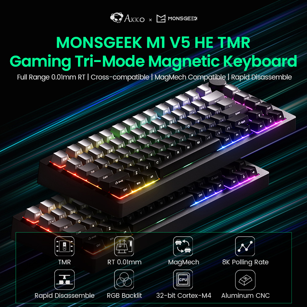Akko MONSGEEK M1 V5 TMR Rapid  – обзор и цена Gaming Keyboard Expensive