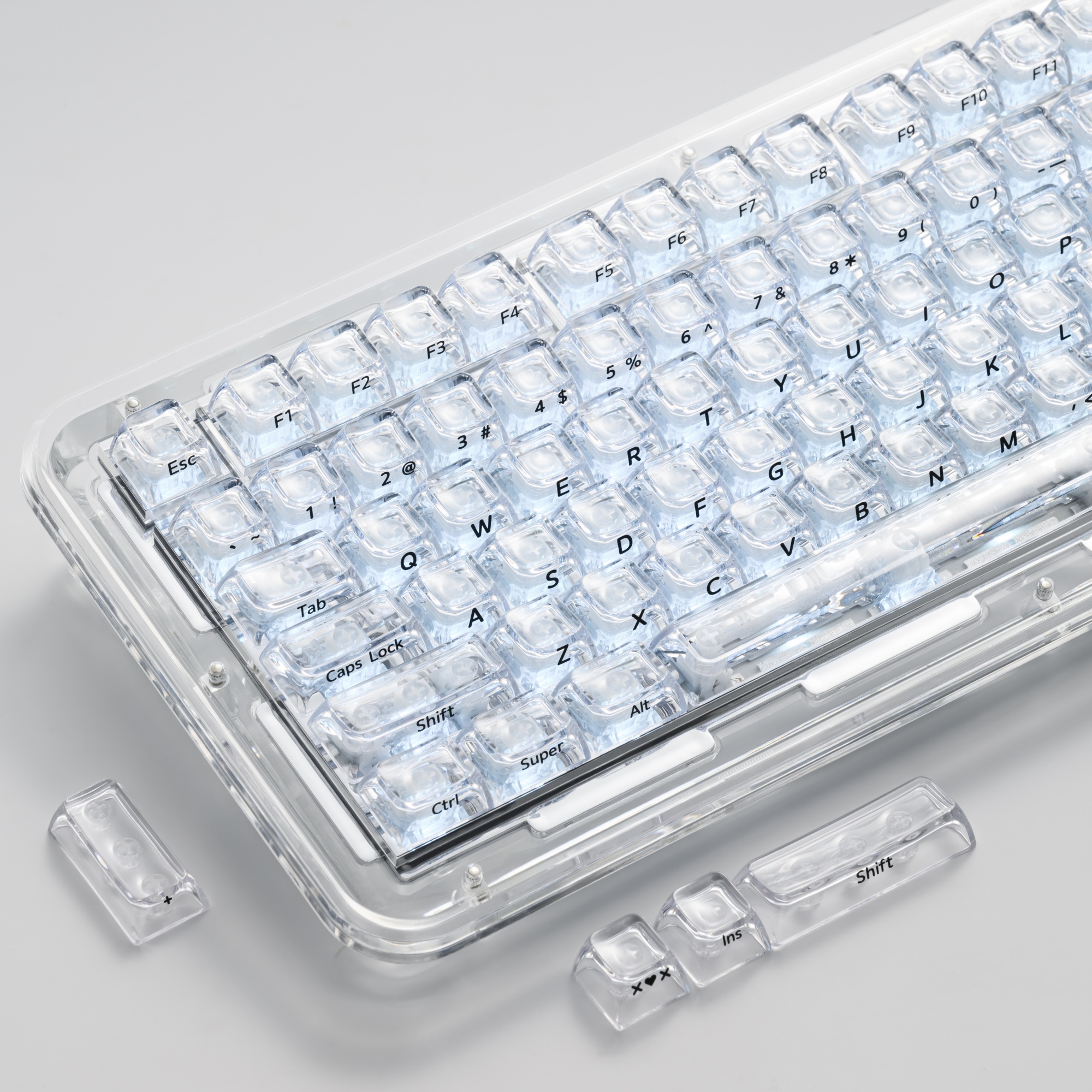 XVX Crystal Transparent SA Pro – обзор и цена Gaming Keyboard No Rgb