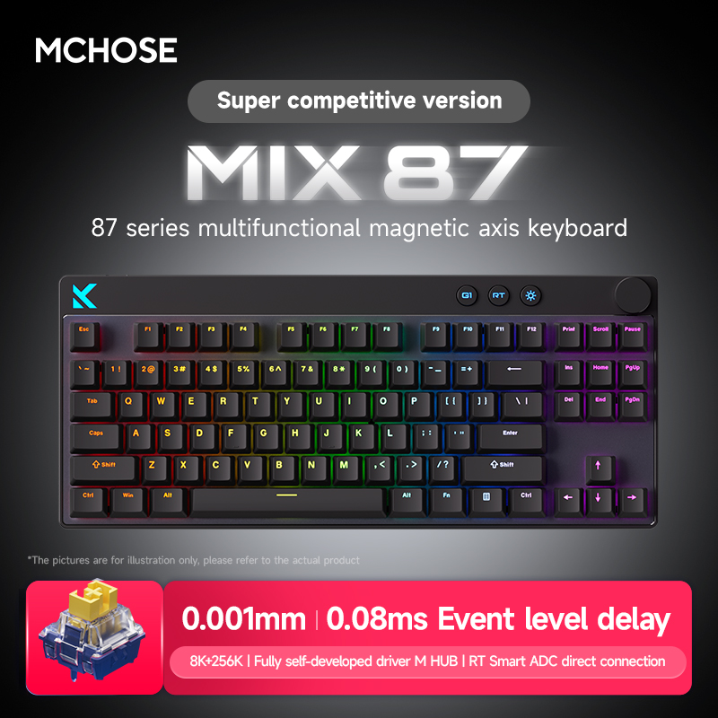 MCHOSE MIX87 Magnetic Axis Key – обзор и цена Gaming Keyboard Expensive