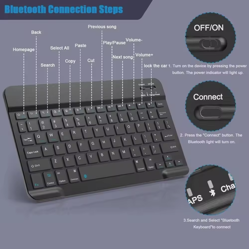 Bluetooth Wireless Keyboard Mo – обзор и цена Gaming Keyboard Wireless