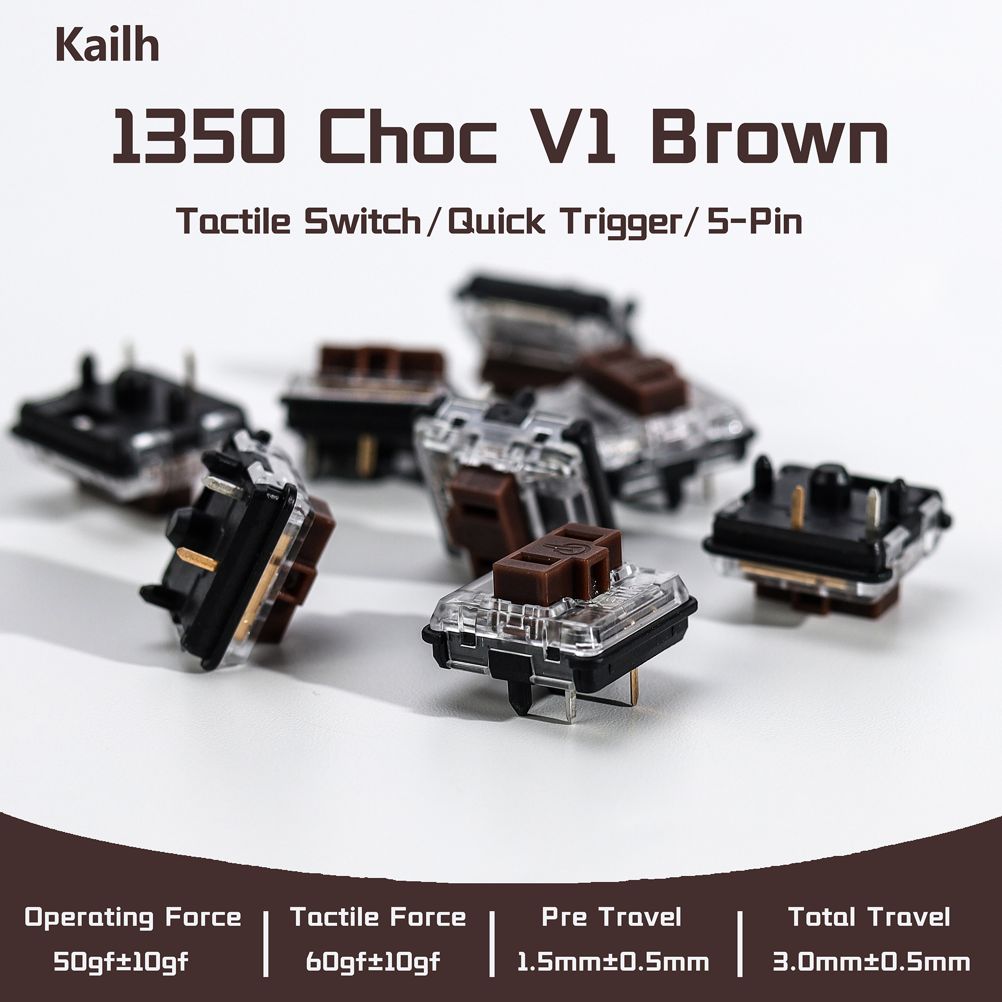 Kailh 1350 Choc V1 Brown Switc – обзор и цена Gaming Keyboard No Rgb