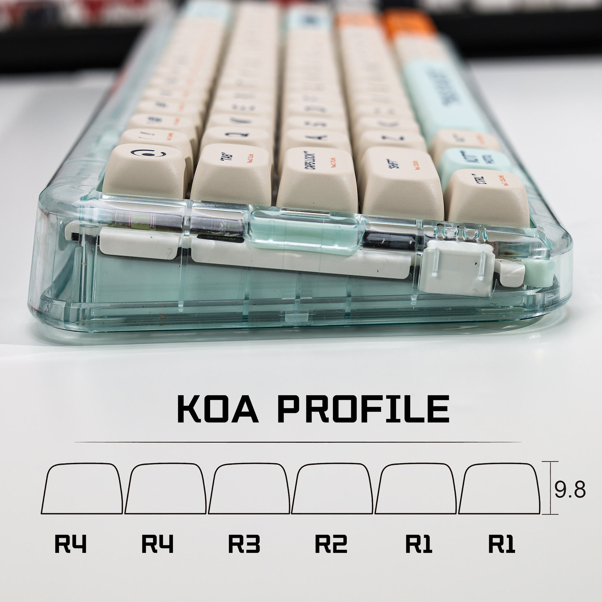 KBDiy KOA Profile Retro Plasti – обзор и цена Gaming Keyboard Number Pad
